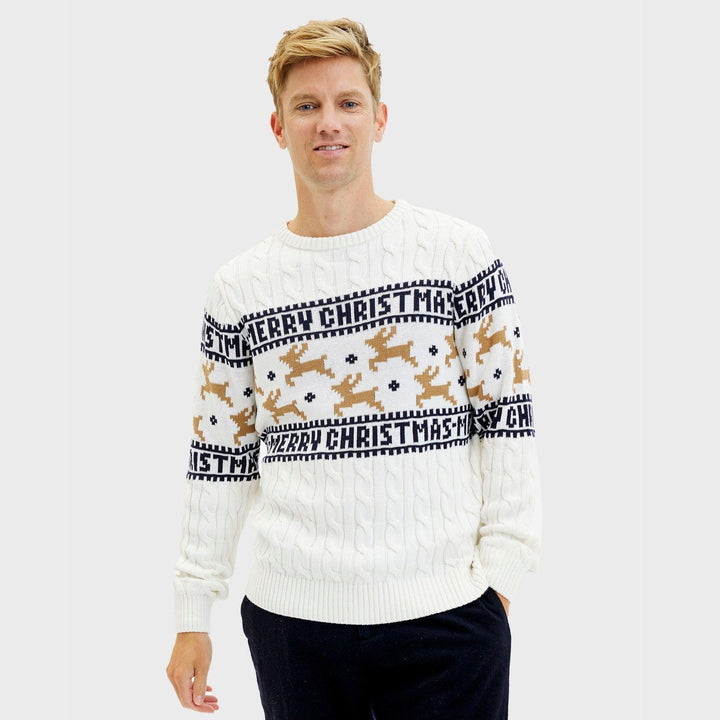 | The elegant Christmas sweater White Men