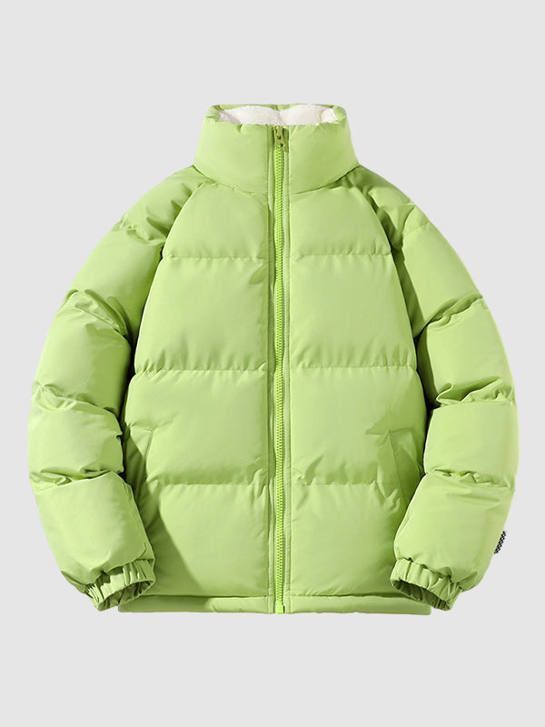 | Fleece-Lined Puffer Jacket