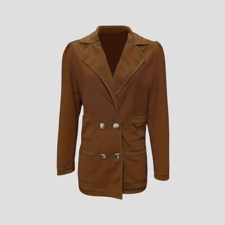 | Ribbed double blazer jacket