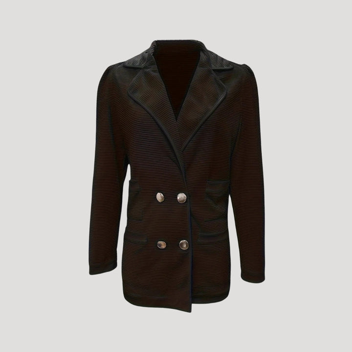 | Ribbed double blazer jacket