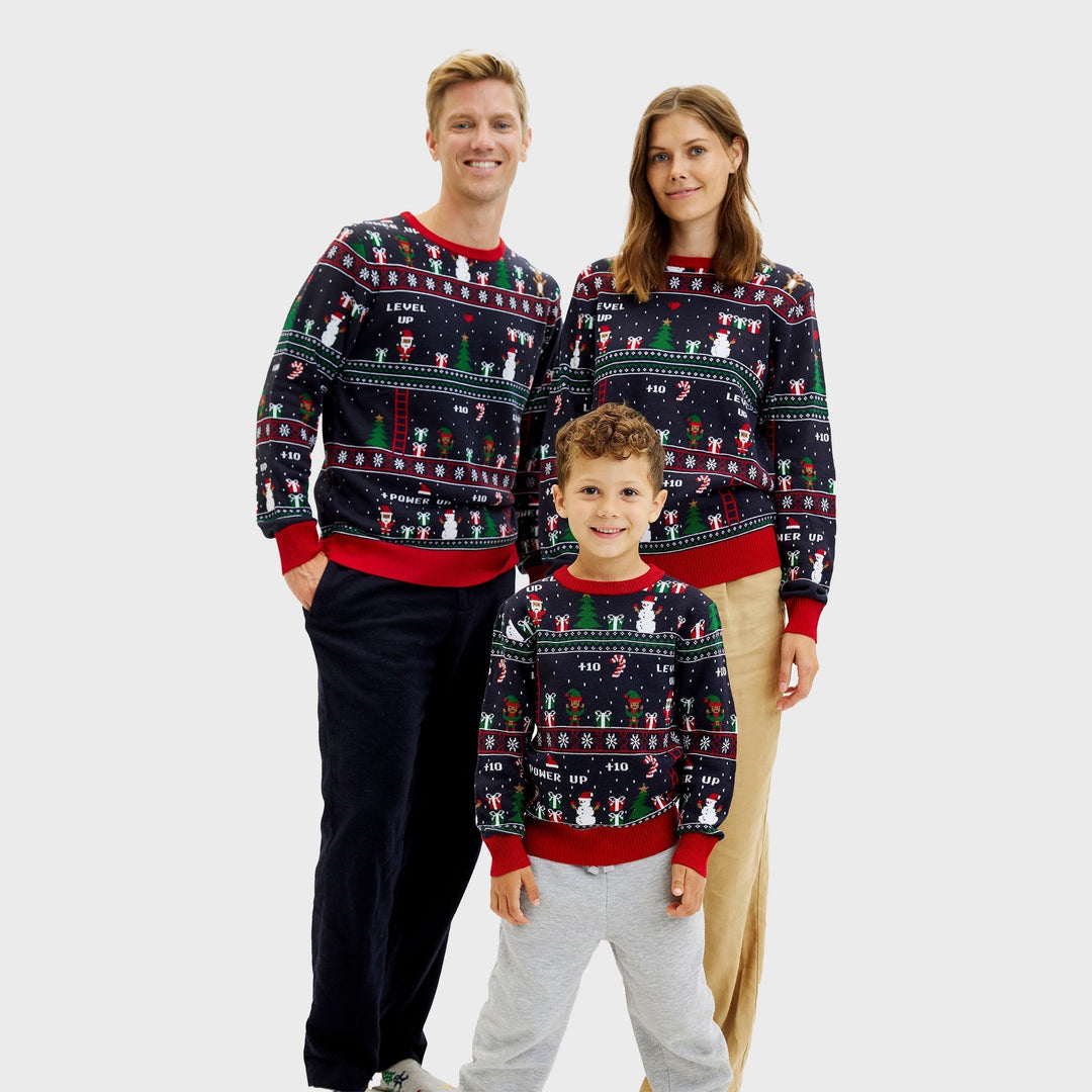 | Vintage Gamer Christmas Sweater Men&