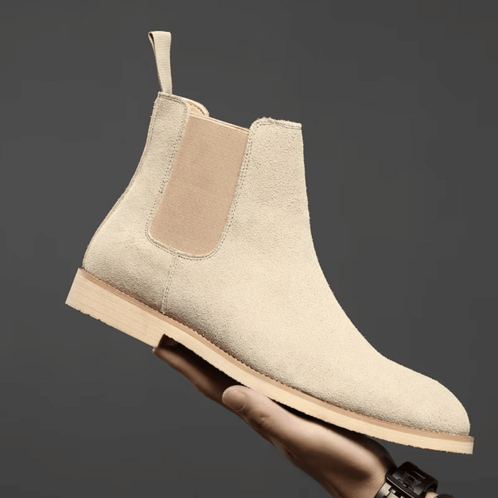 Men's Chelsea Boots with Elastic Gusset and Pull Tab