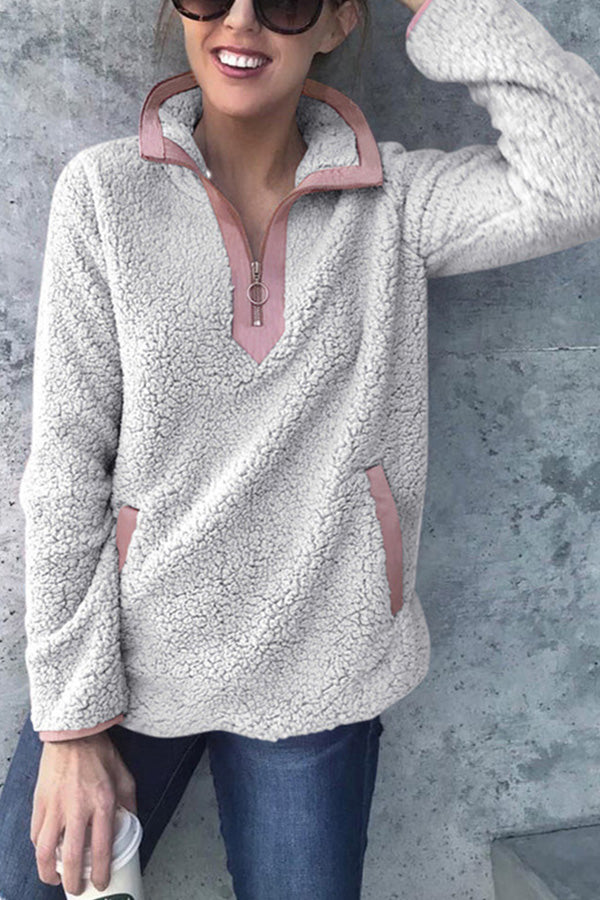 Bag high collar long-Sleeved Women&