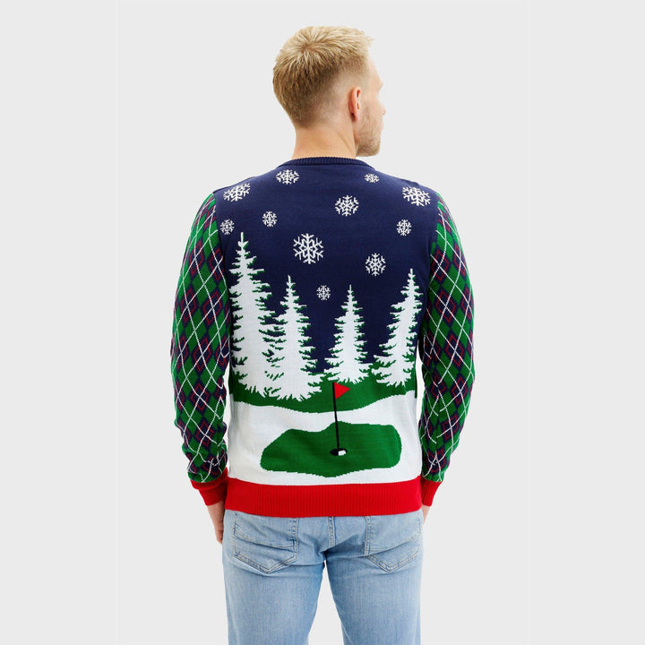 | Ho Ho Hole In One Christmas Sweater Men