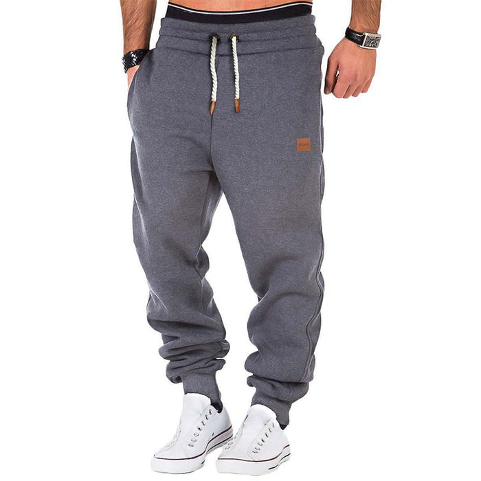 Men's Elasticated Joggers with Drawstring Waist