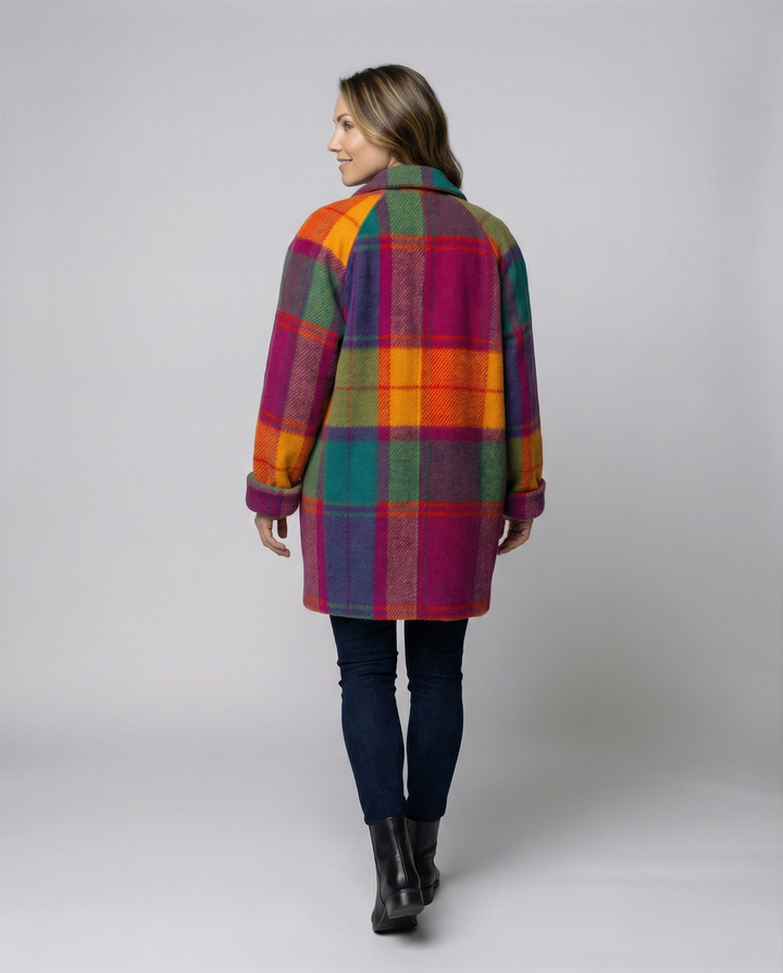 Oversized checked pattern Women&