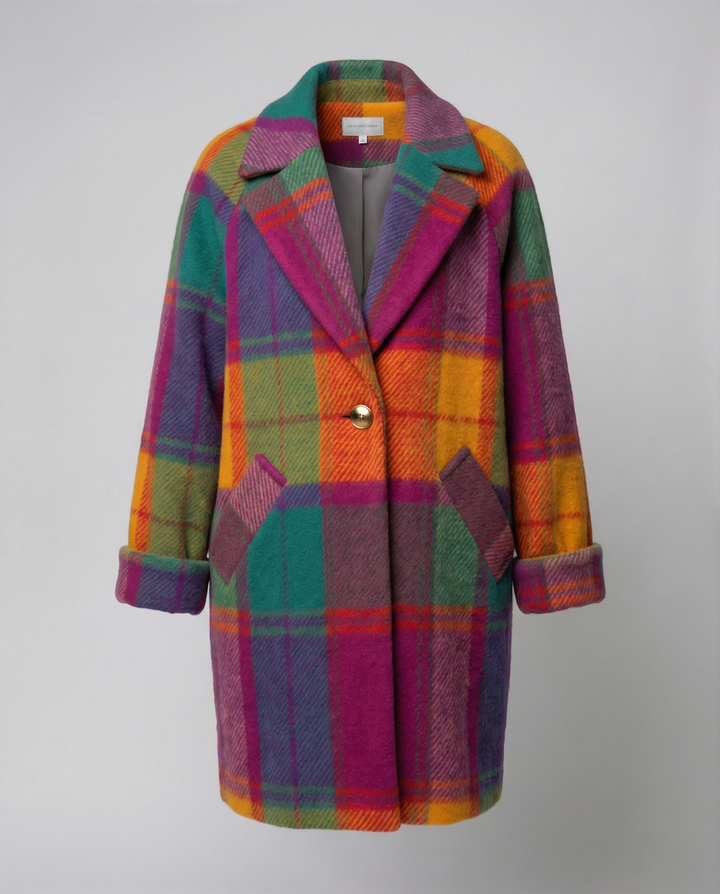 Oversized checked pattern Women&