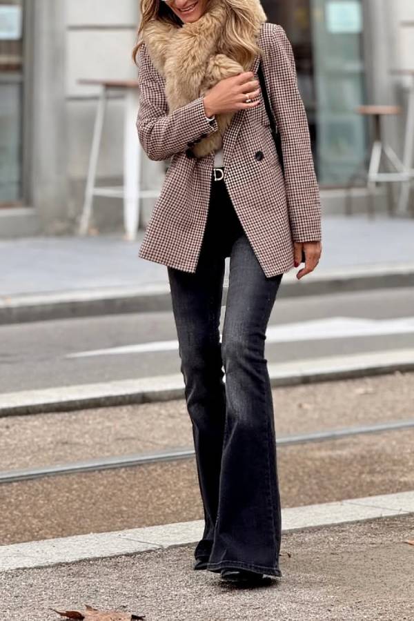 Must-Have in check Jacket for Fashionistas