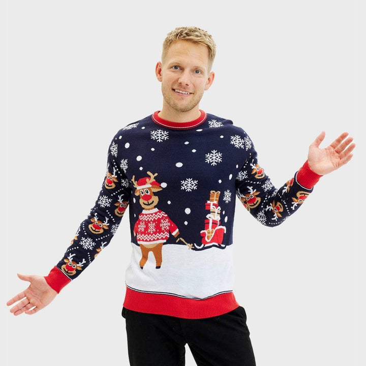 | The Bringing Christmas Gifts Christmas Sweater Men
