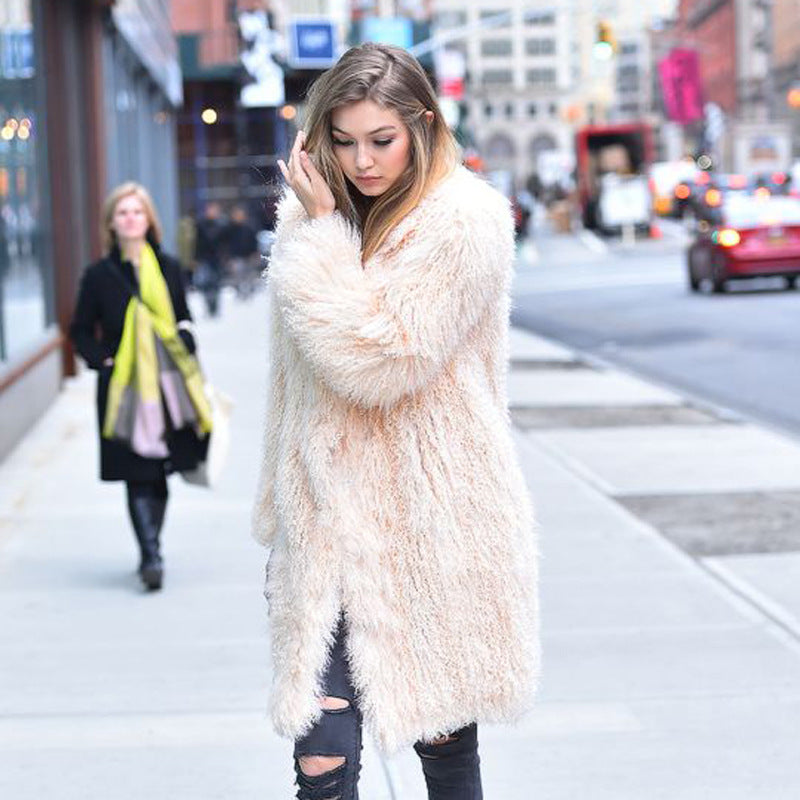 Women Oversized Faux Fur Coat