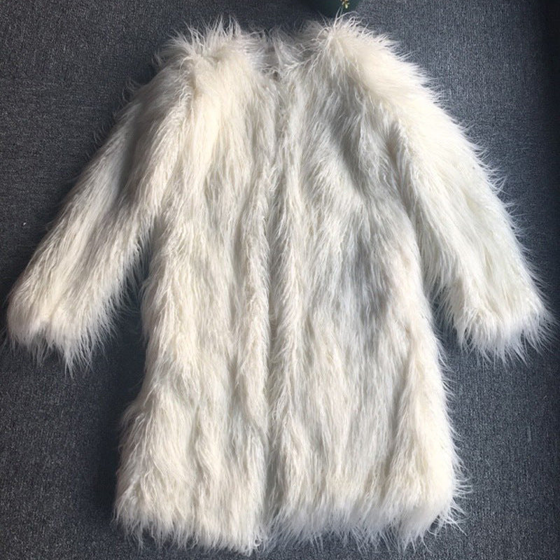 Women Oversized Faux Fur Coat