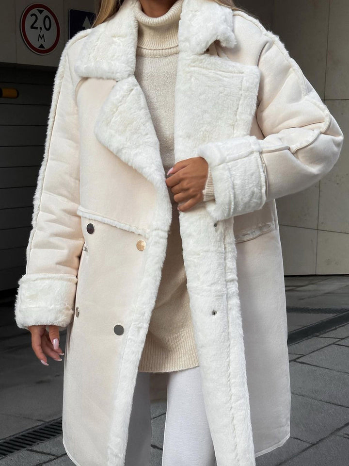 Longer coat with faux Fur
