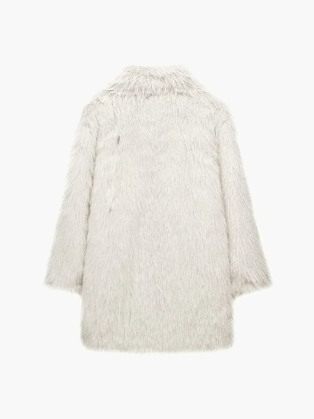 Long Fur coat with faux Fur