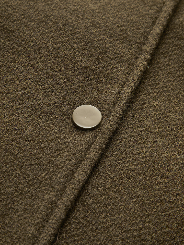 Collar contrast Trim pocket jacket