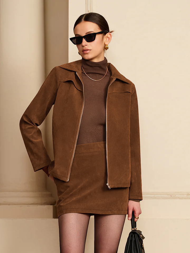 Zip jacket with Shoulder Pads