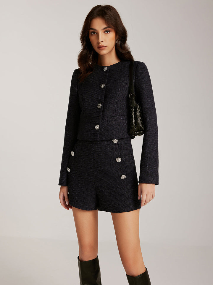 | Down Tweed Short Jacket