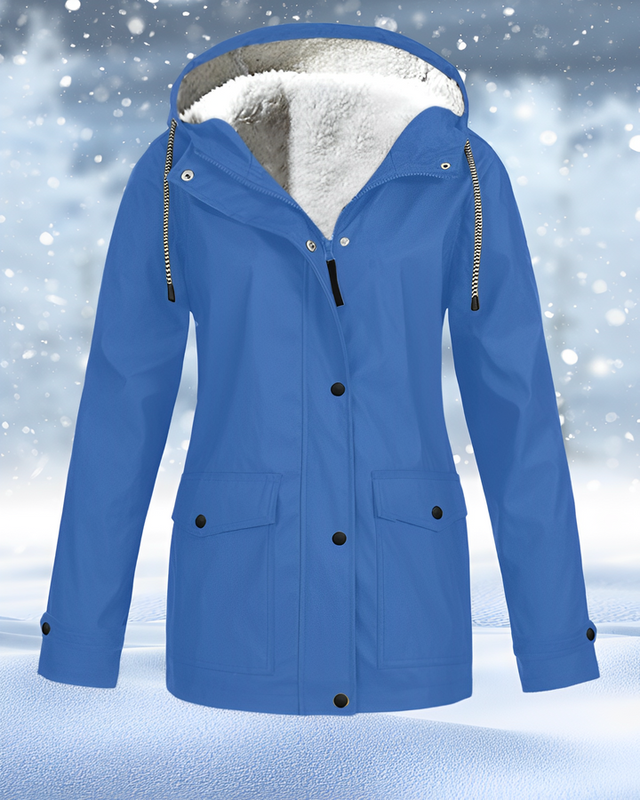 Water-resistant warm jacket