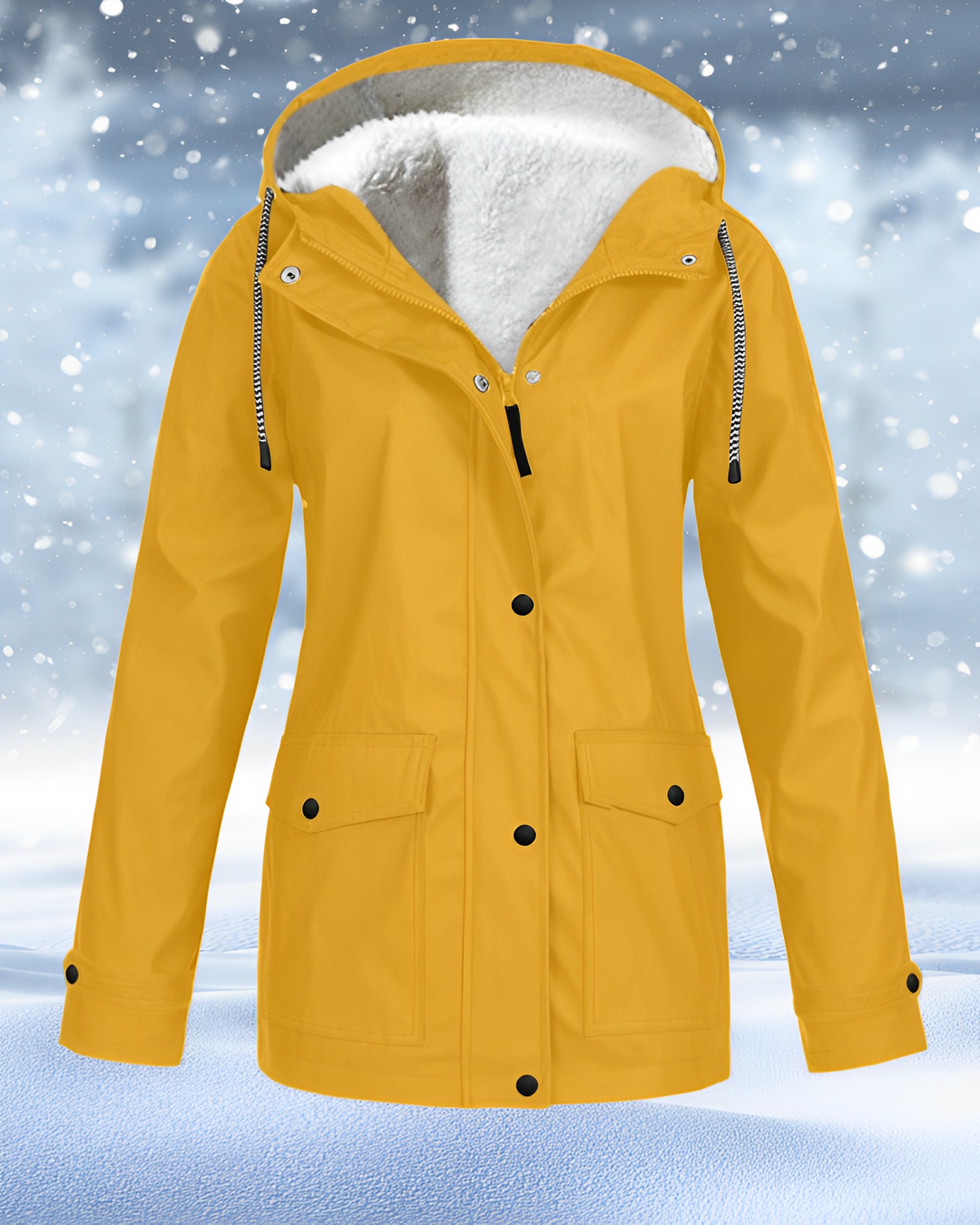 Water-resistant warm jacket