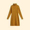 Women's Elegant Roll Neck Knit Dress