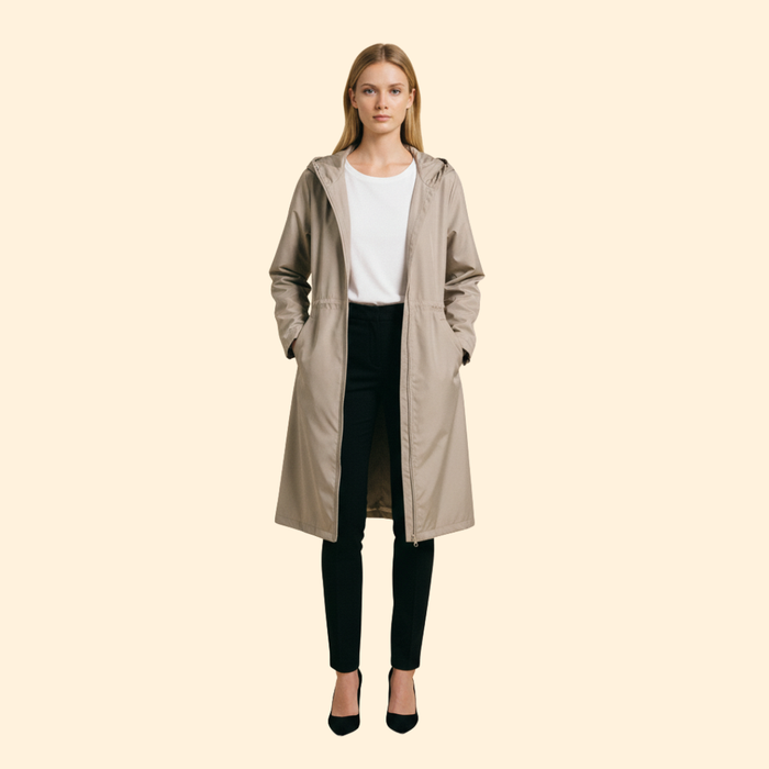 Gathered Hood Jacket