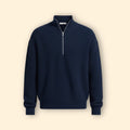 Men's Half Zip Neck Modern Jumper