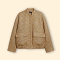 Women’s Textured Bomber Jacket