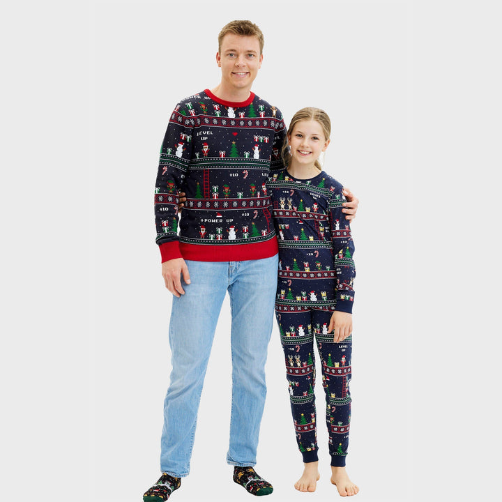 | Vintage Gamer Christmas Sweater Men&