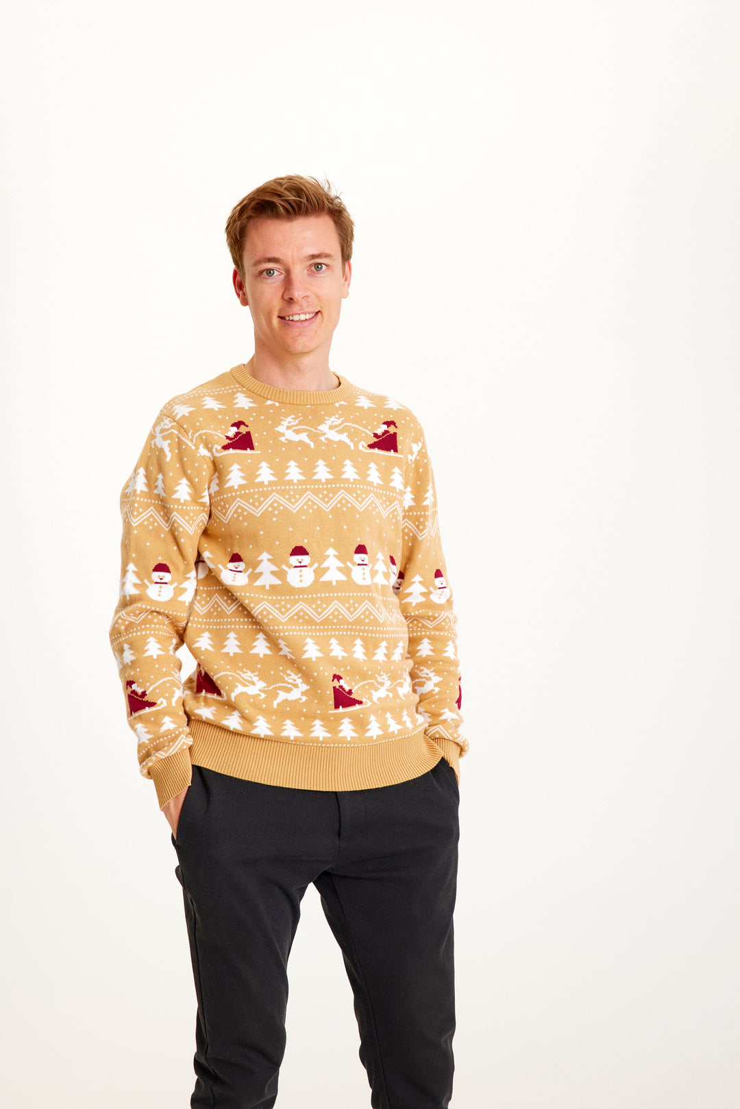 | The stylish Christmas sweater Beige Men