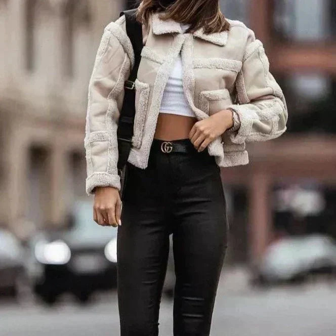 Leather Patchwork jacket - water-repellent, Trends &amp; durable
