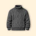 Men’s Cable Knit Turtleneck Jumper