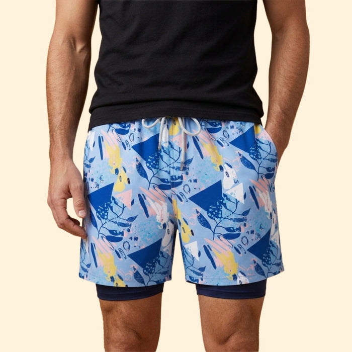 Men's Coastal Print Swim Shorts