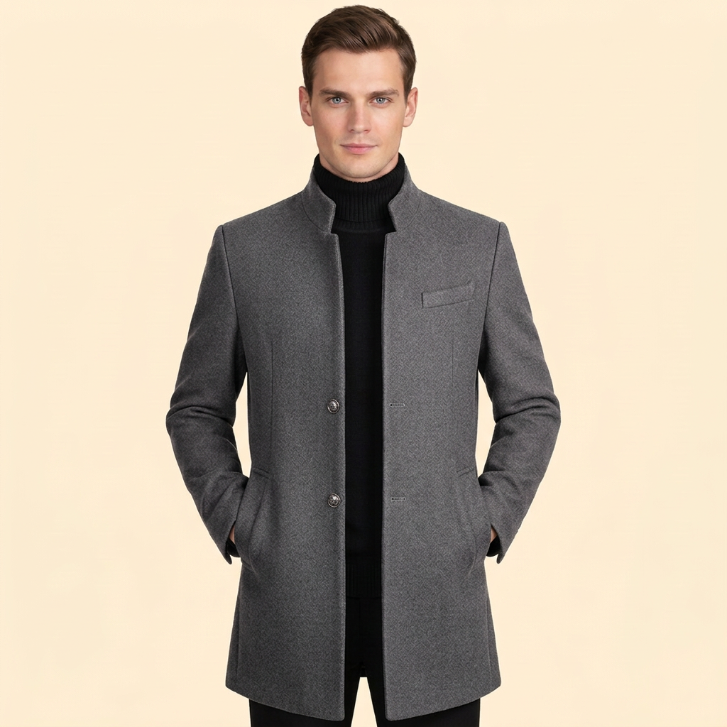 Men’s Coat Stand Collar