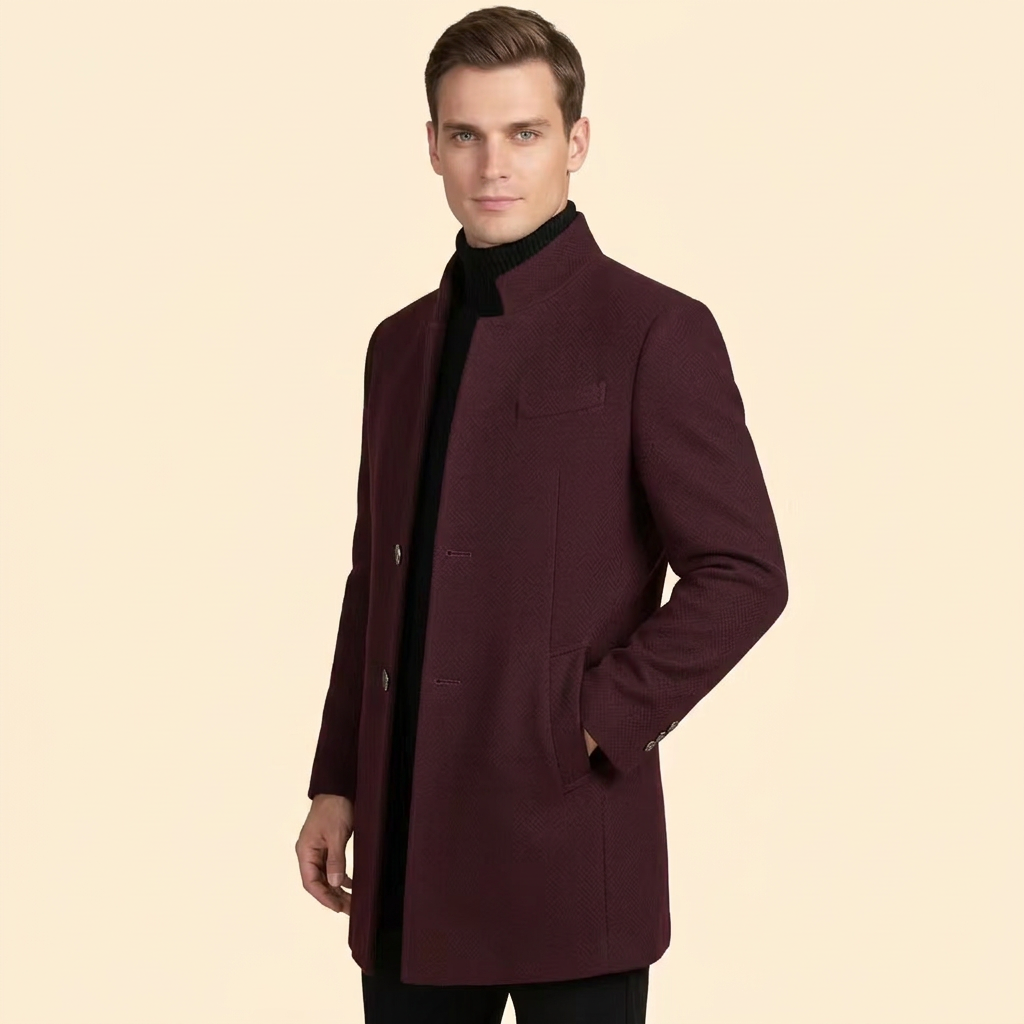 Men’s Coat Stand Collar