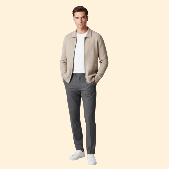 Men’s Knit Ziper Jacket