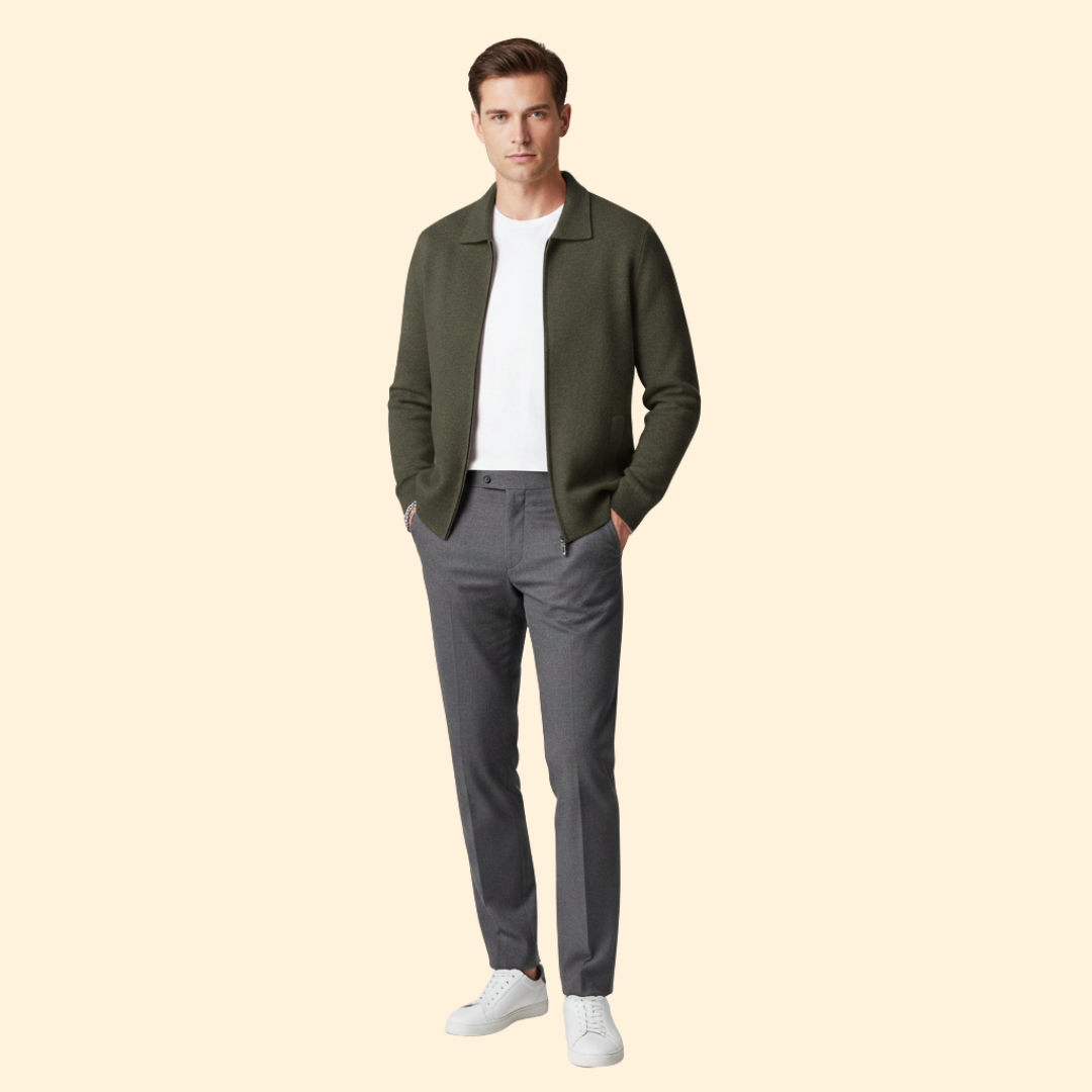 Men’s Knit Ziper Jacket