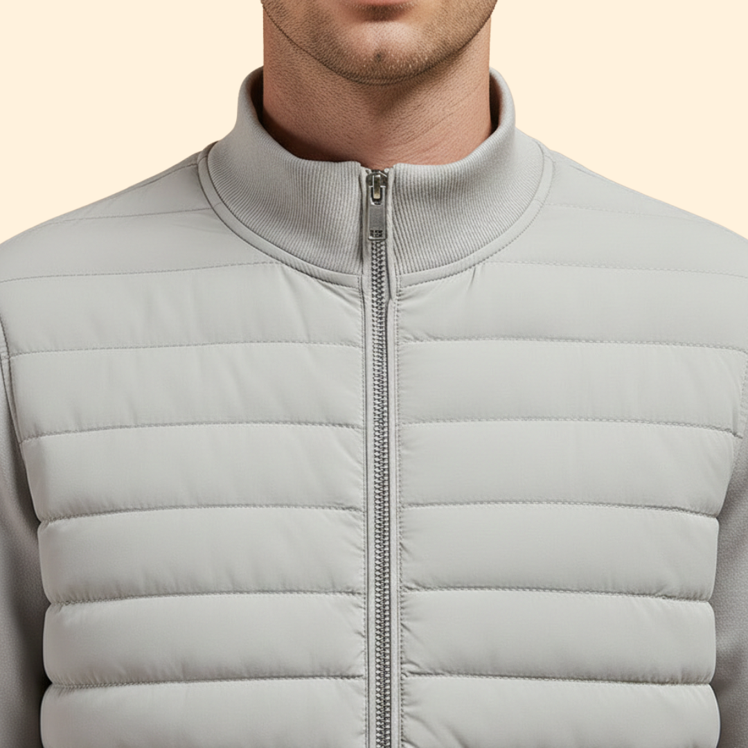 Men’s Sleek Padded Bomber Jacket
