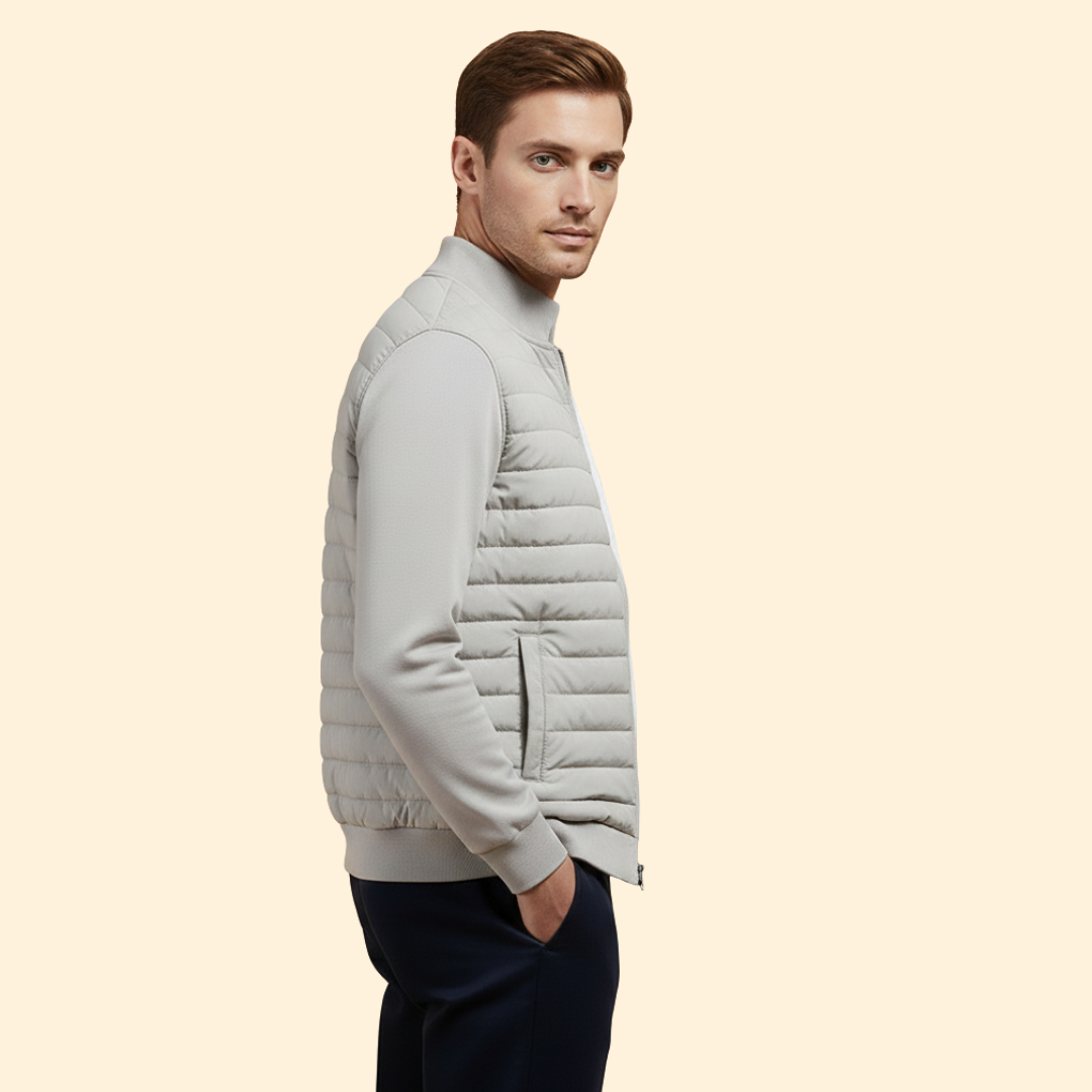 Men’s Sleek Padded Bomber Jacket