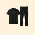Men's Stylish Zip Polo Set