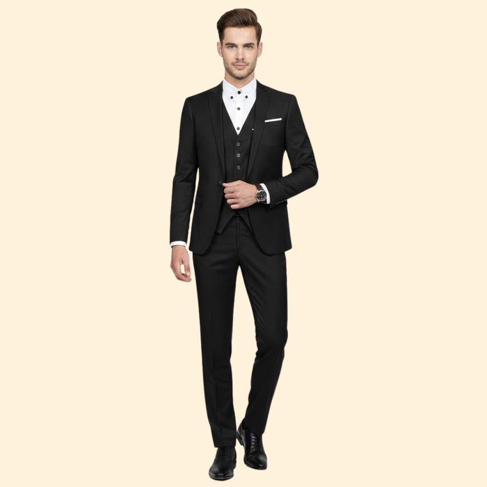 Men’s Suit Three-Piece Style