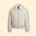 Men’s Shearling Collar Bomber Jacket