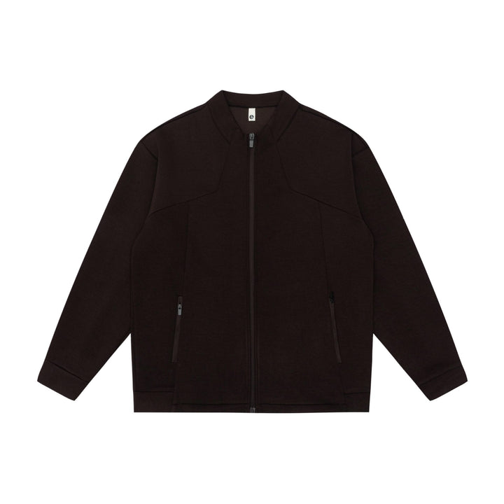Unisex Oversize Zip Jacket made of heavy cotton blend with stand-up collar and zip pockets