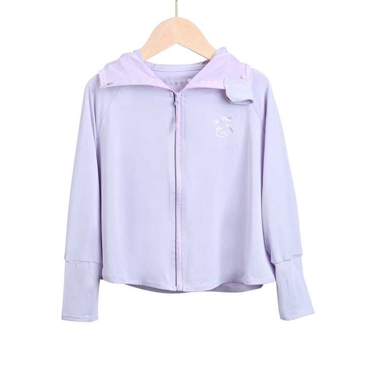 Ladies breathable UV protection jacket with hood