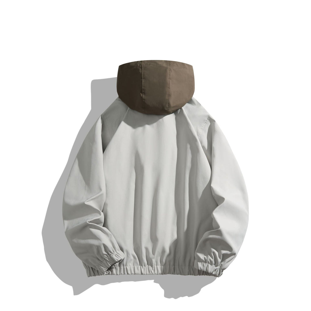 Unisex Lightweight Anorak with Contrast Hood and Half Zip