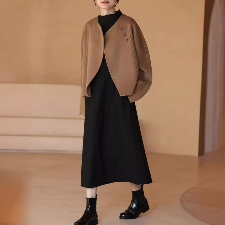 Ladies Elegant and cosy jacket with asymmetrical cut Drune