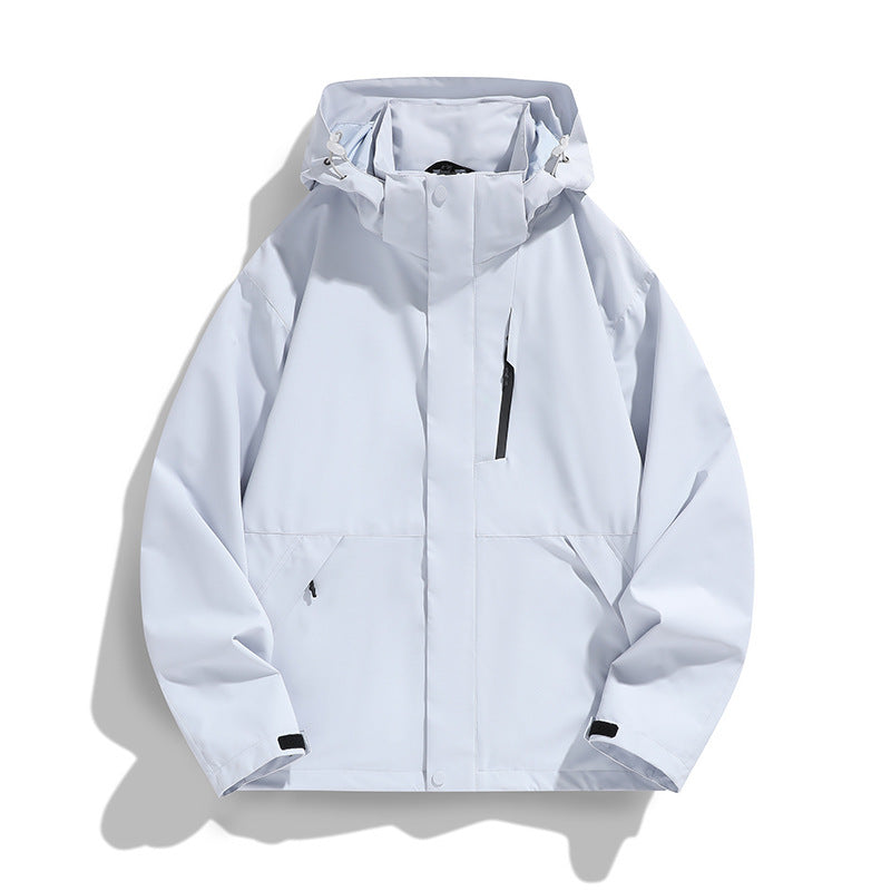 Women Oversize Softshell Hooded Jacket with Drop Shoulder, Concealed Zips and Drawstring