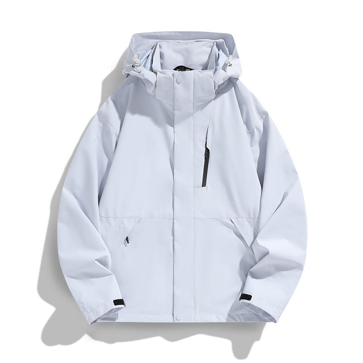 Women Oversize Softshell Hooded Jacket with Drop Shoulder, Concealed Zips and Drawstring