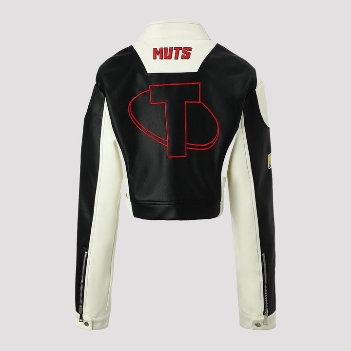 Women Racer Biker Jacket in Retro Motorsport Look