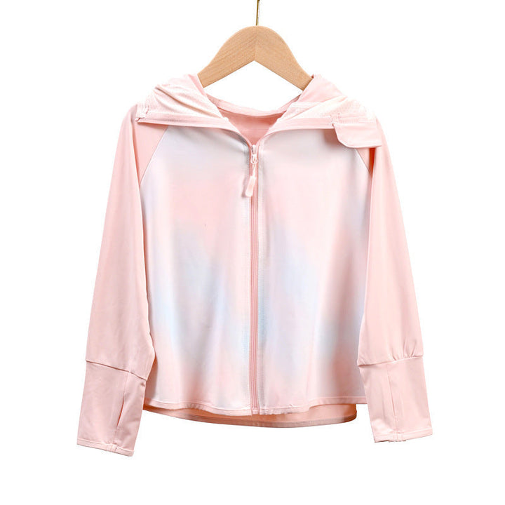 Ladies breathable UV protection jacket with hood