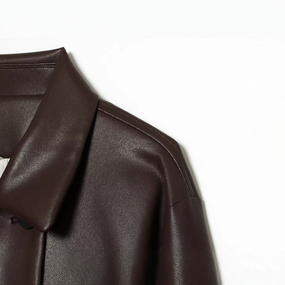 Jacket with Faux leather Women&