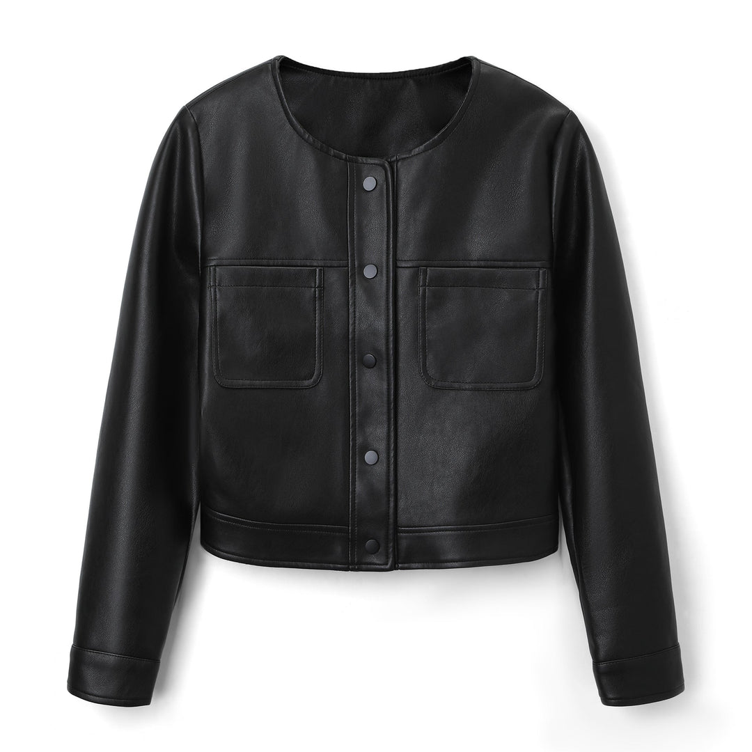 Jacket with Faux leather Women&
